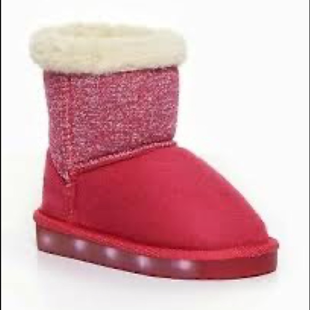 Lakeside little girl light up boots size 5 nwot